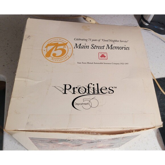 Department 56 Main Street Memories State Farm 75 Anniversary Village House - Picture 9 of 9